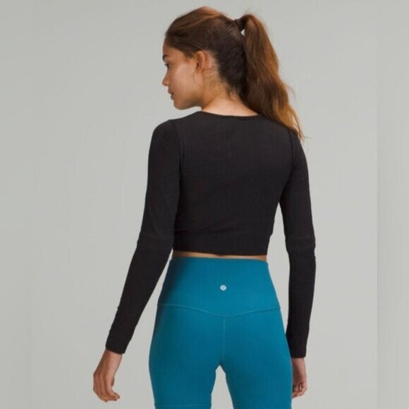 Lululemon Ebb to Street Long-Sleeve Women Size 8 - Picture 2 of 7